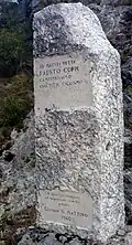 Monumento em memória de Fausto Coppi no passo de Agerola (NA)
