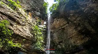 Cachoeira da Naná na zona rural do município