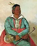 Mó-sho-la-túb-bee, Aquele que expulsa e mata, chefe da tribo Choctaw, 1834