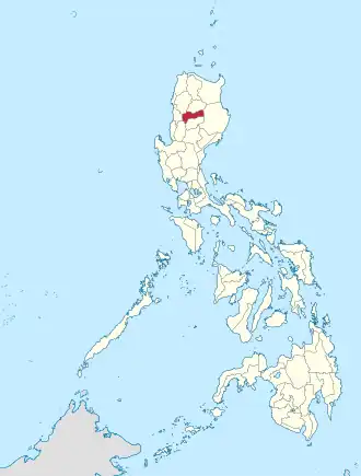 Província da Montanha na A Cordilheira Coordenadas : 17°5'N, 121°10'E