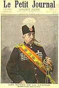 19 de agosto de 1900. Os convidados da França. Mozaffar al-Din, Xá da Persia.
