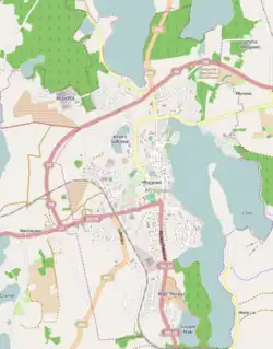 Localização de Mrągowo na Polónia