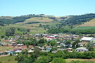 Vista parcial da cidade de Ponte Preta - RS