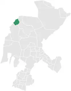 Localização do Município de Miguel Auza em Zacatecas