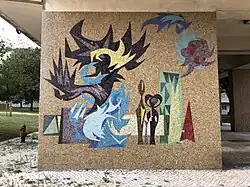 Mural presente no edifício 60