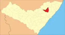 Localização de Murici em Alagoas