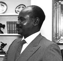 Foto de Yoweri Museveni em 1987