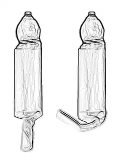 Desenhos de cartuchos de papel.