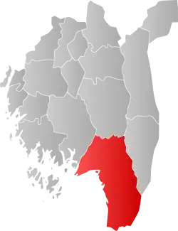 Mapa do condado de Viken (condado) com Halden em destaque.