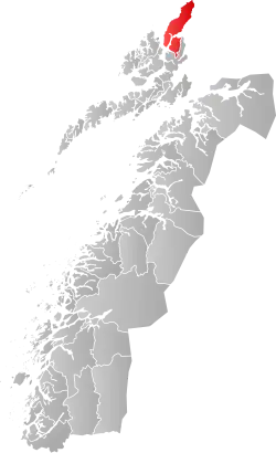 Mapa do condado de Møre og Romsdal com Andøy em destaque.