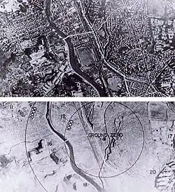 Nagasaki antes e após o ataque
