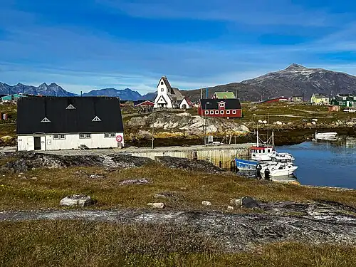 O porto de Nanortalik