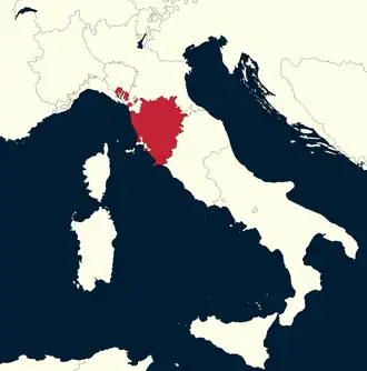 Localização de Etrúria