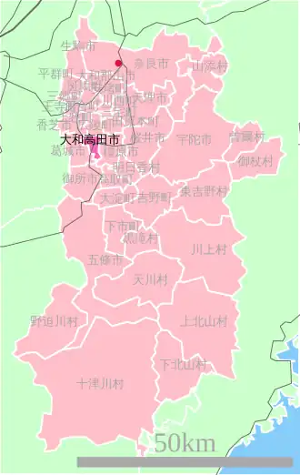 Localização de Yamatotakada