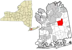 Localização no condado de Nassau