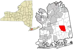 Localização no condado de Nassau