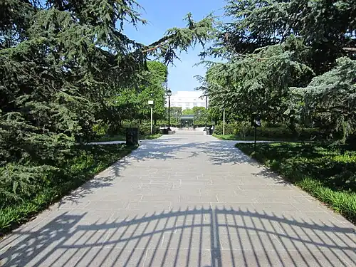 O jardim de esculturas da National Gallery.