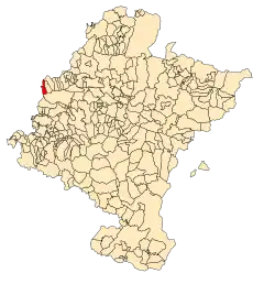 Localização do município de Ciordia em Navarra