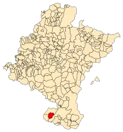 Localização do município de Cintruénigo em Navarra