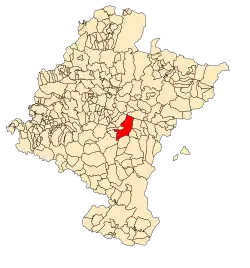 Localização do município de Leoz em Navarra