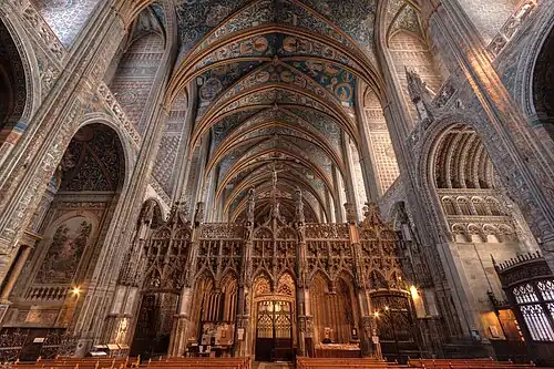 Interior policromado da Catedral de Albi (1282–1480)