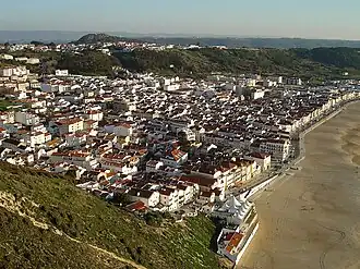 Vila da Nazaré vista do Sítio