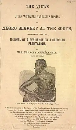Folha de rosto de um livro antiescravidão de 1863