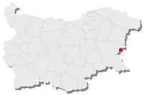 Mapa com a localização da cidade