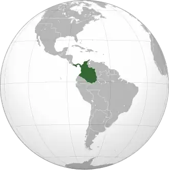 Localização de Nova Granada