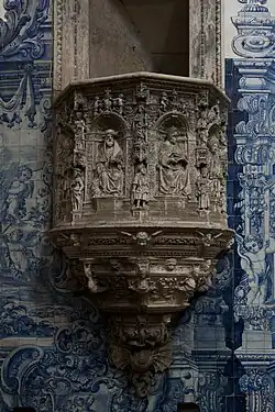 Púlpito, 1521, igreja do Mosteiro de Santa Cruz, Coimbra