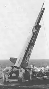 Um Nike Apache sendo preparado para lançamento