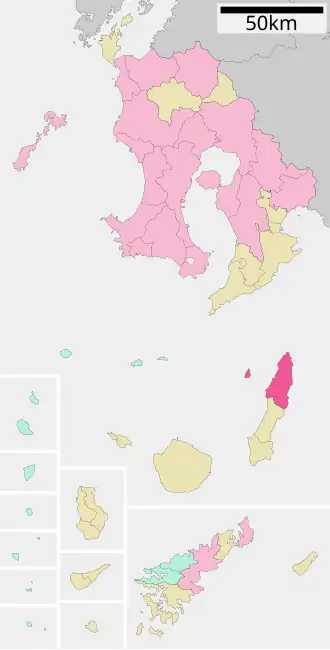 Localização de Nishinoomote