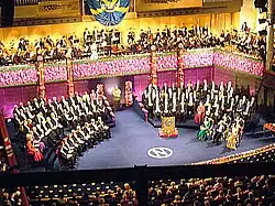 Distribuição dos Prémios Nobel em 2010