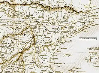 Localização de Lacetanos