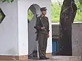 Um soldado da Coreia do Norte.