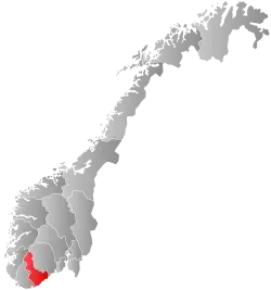 Localização de Aust-Agder na Noruega