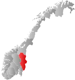 Localização de Hedmark na Noruega