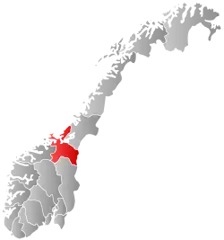 Localização de Sør-Trøndelag na Noruega
