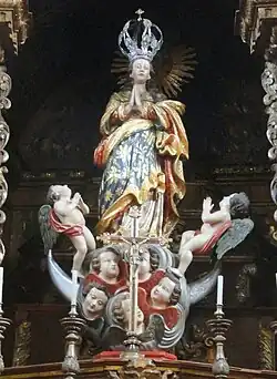 Nossa Senhora da Conceição, tamanho acima do natural, século XVIII, Matriz de Sabará