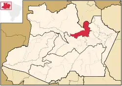 Localização de Novo Airão no Amazonas