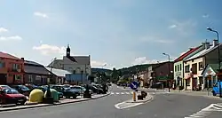 Praça principal de Nowa Słupia