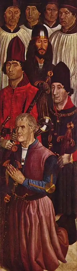 Nuno Gonçalves, Cavaleiro orantes