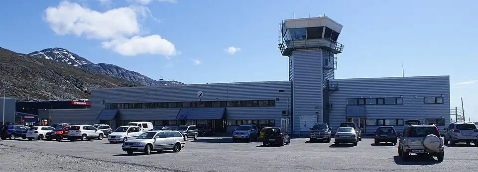 O aeroporto de Nuuk