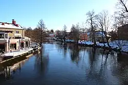 O rio e a cidade de Nyköping
