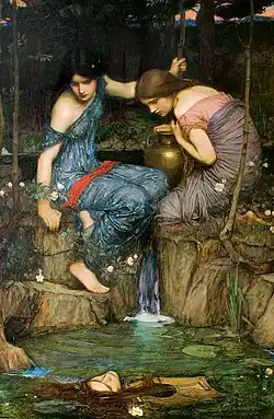 Ninfas encontrando a cabeça de Orfeu (1900)