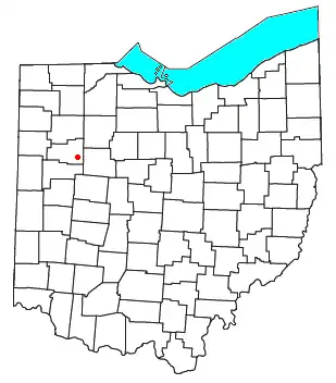 Localização de Westminster, Ohio