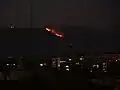 O incêndio de Monchique de 2018, visto da cidade de Lagos.