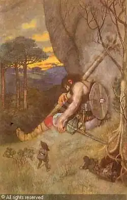 Gigante adormecido com anões