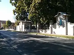 Muro do parque, rua Partyzantow