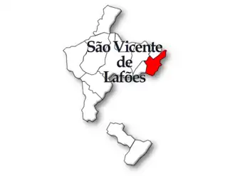 Localização no município de Oliveira de Frades